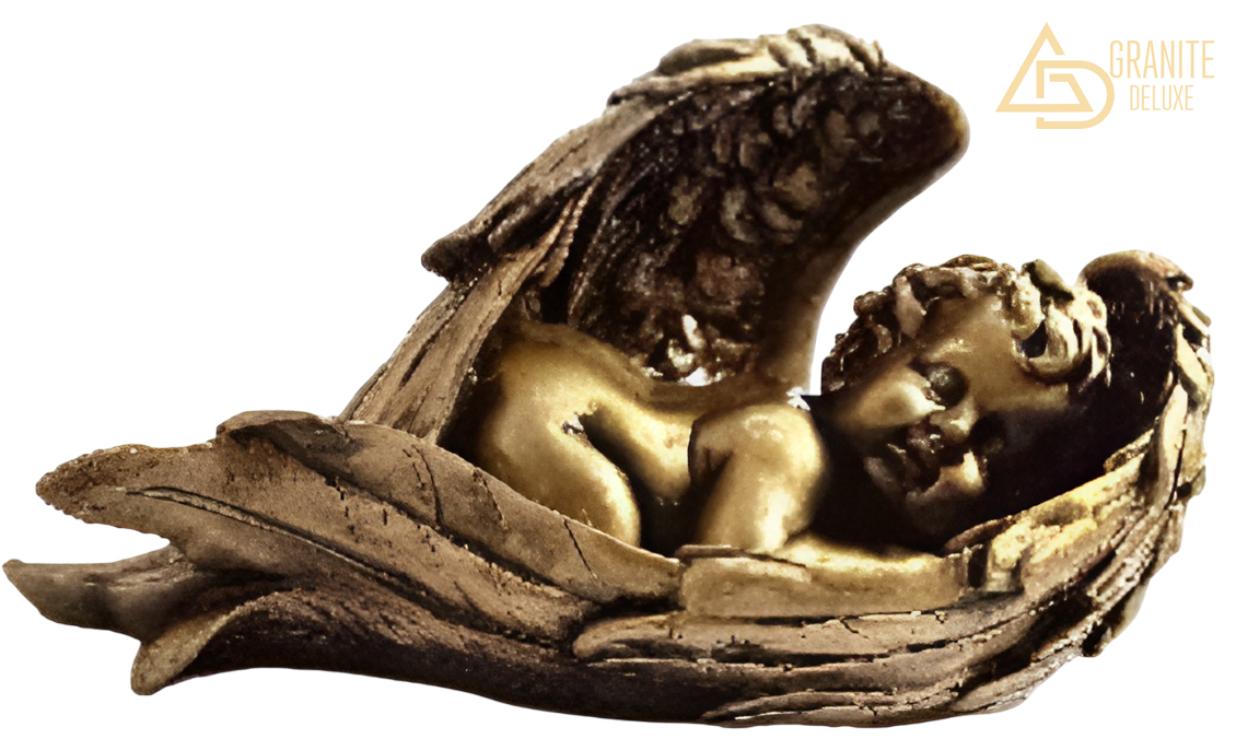 Скульптура ритуальная «Спящий ангелок» 993