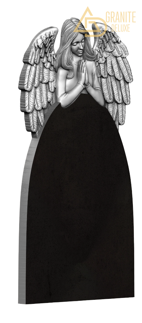 Резной памятник «Ангел молитвы» 1079