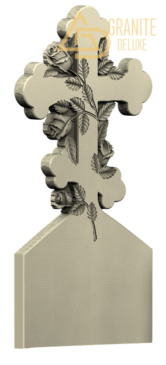 Резной памятник «Цветущий крест» 1123