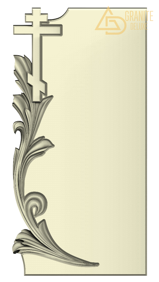 Резной памятник «Линии и крест» 1127