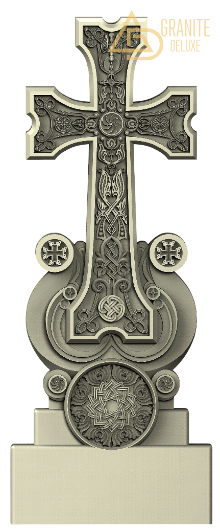Резной памятник «Крест вечности» 1153