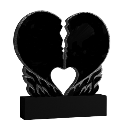 Резной памятник «Два профиля» 1544