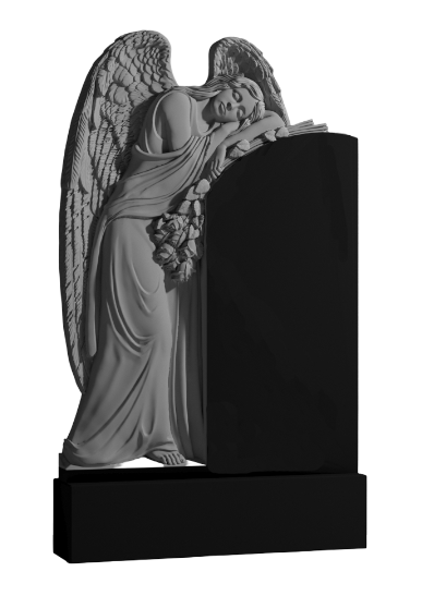 Резной памятник «Ангел с букетом» 1562