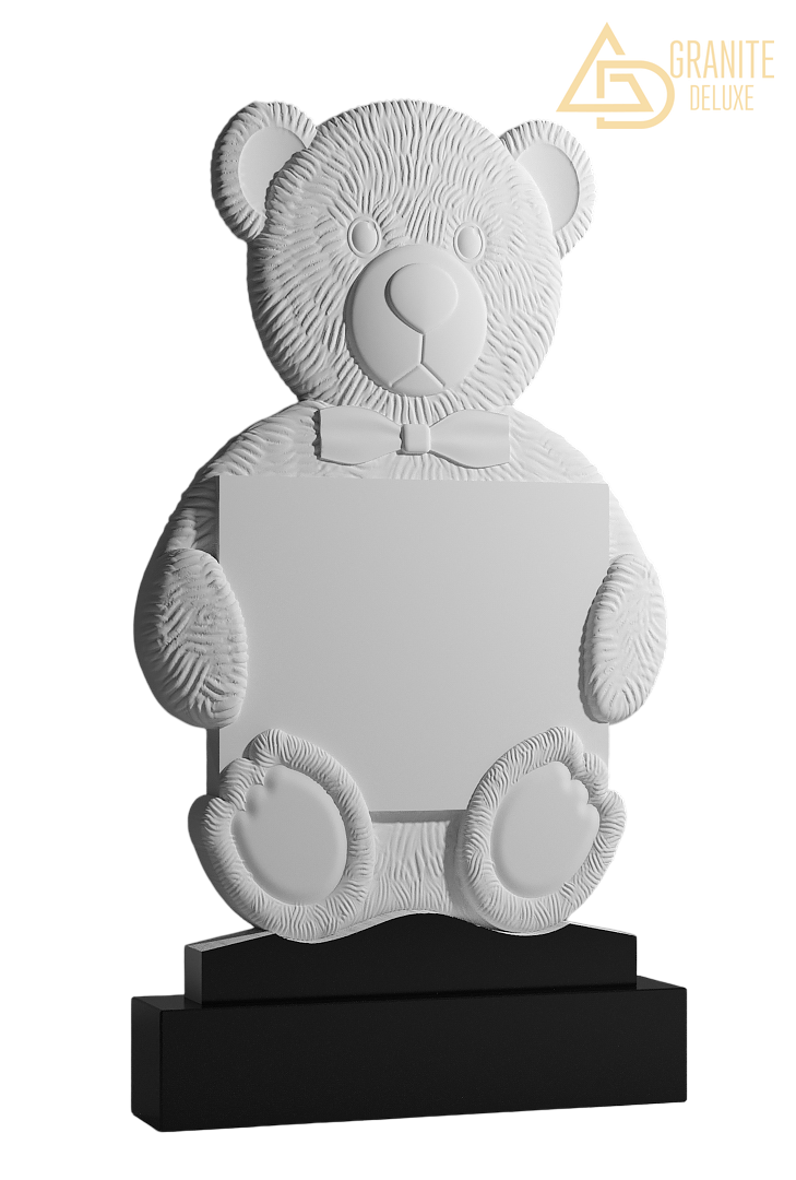 Резной памятник «Объятие мишки» 1345