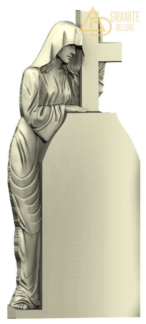 Резной памятник «Крест с покровительницей» 1273