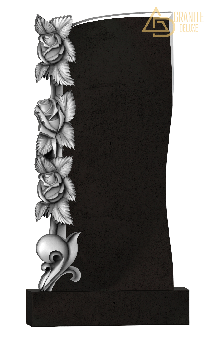 Резной памятник «Розовая гармония» 1277