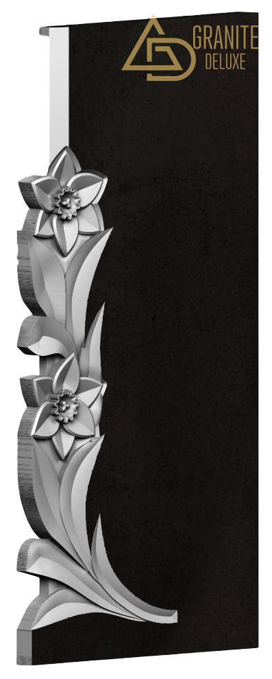 Резной памятник «Два цветка» 1284