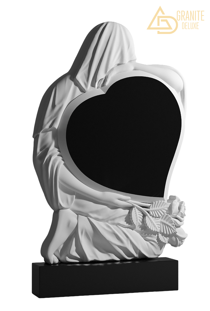 Резной памятник «Объятие сердца» 1359