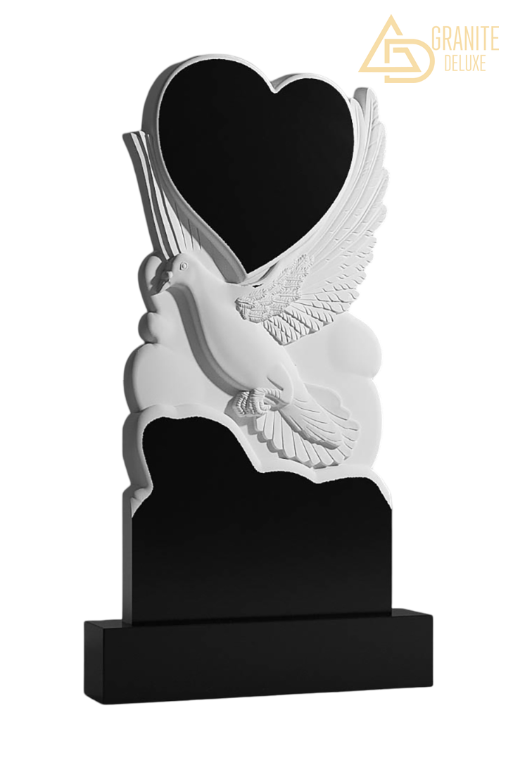 Резной памятник «Сердце в полёте» 1364