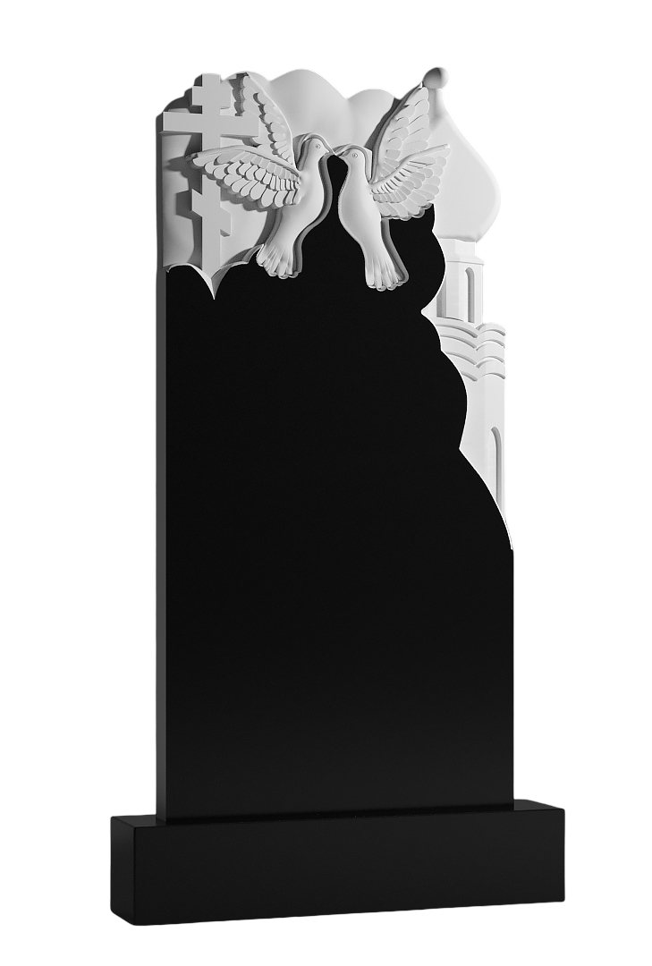 Резной памятник «Поцелуй под куполами» 1397